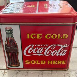 Coca-Cola Red Tin with Classic Logo